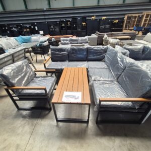 Kobe Aluminium-Ecklounge-Gartenmöbel-Set (nicht aus Holz)