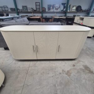 Sideboard Corbetta aus Mangoholz mit Stone-Finish, 180 cm